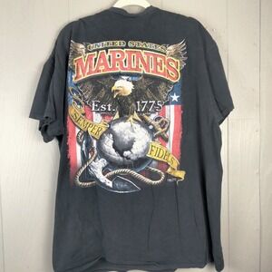 USMC Shirt Mens 2X Fighting Eagle EGA USA United States Marines Graphic T